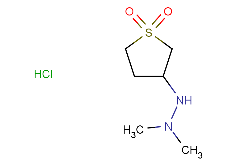 3-(2,2-dimethylhydrazin-1-yl)-1lambda6-thiolane-1,1-dione hydrochloride