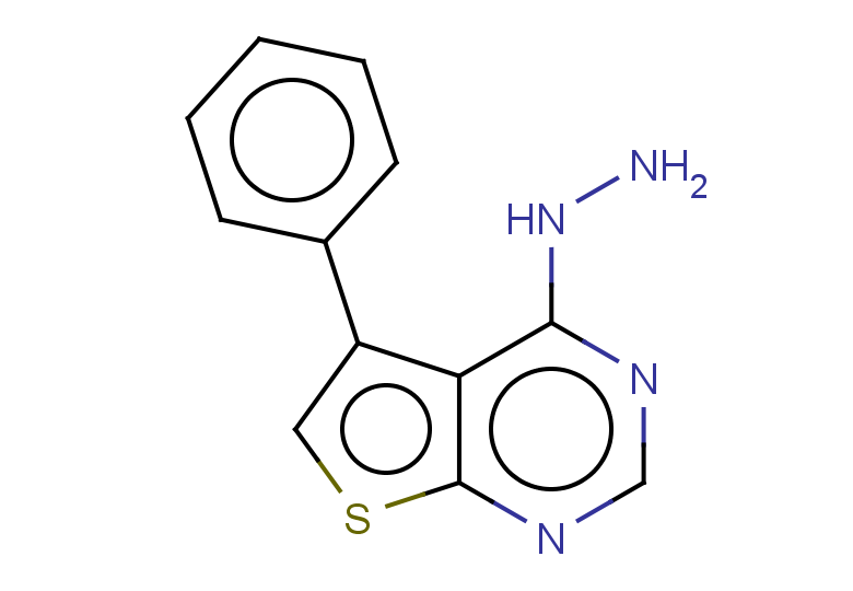 4-hydrazinyl-5-phenylthieno[2,3-d]pyrimidine