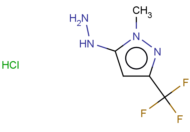 5-hydrazinyl-1-methyl-3-(trifluoromethyl)-1H-pyrazole hydrochloride