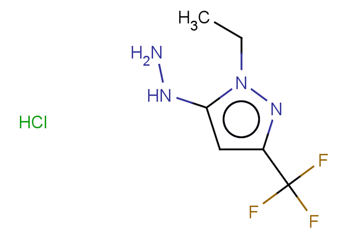 1-ethyl-5-hydrazinyl-3-(trifluoromethyl)-1H-pyrazole hydrochloride