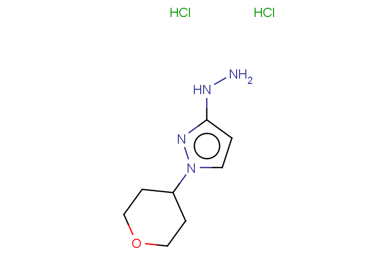 3-hydrazinyl-1-(oxan-4-yl)-1H-pyrazole dihydrochloride
