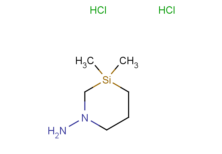 3,3-dimethyl-1,3-azasilinan-1-amine dihydrochloride