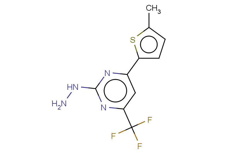 2-HYDRAZINO-4-(5-METHYLTHIEN-2-YL)-6-(TRIFLUOROMETHYL)PYRIMIDINE