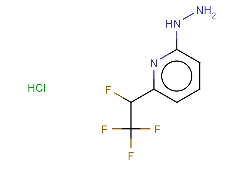 2-hydrazinyl-6-(1,2,2,2-tetrafluoroethyl)pyridine hydrochloride