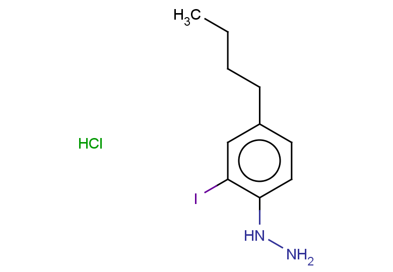 (4-butyl-2-iodophenyl)hydrazine hydrochloride