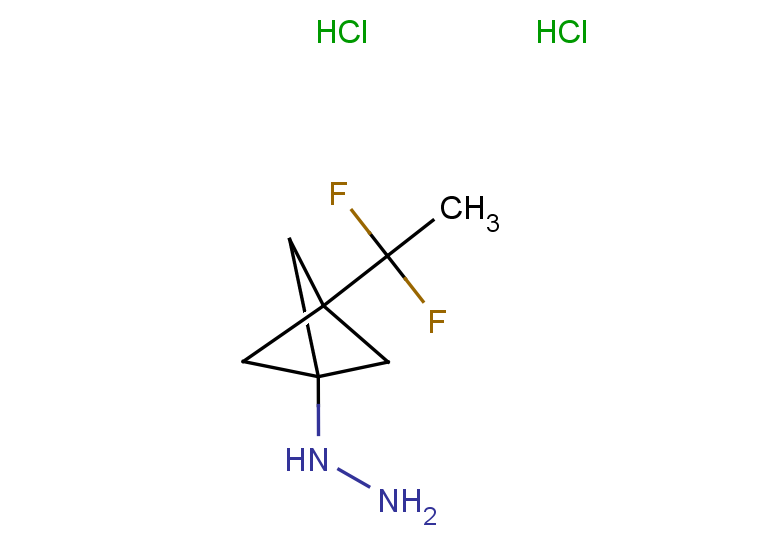 [3-(1,1-difluoroethyl)bicyclo[1.1.1]pentan-1-yl]hydrazine dihydrochloride