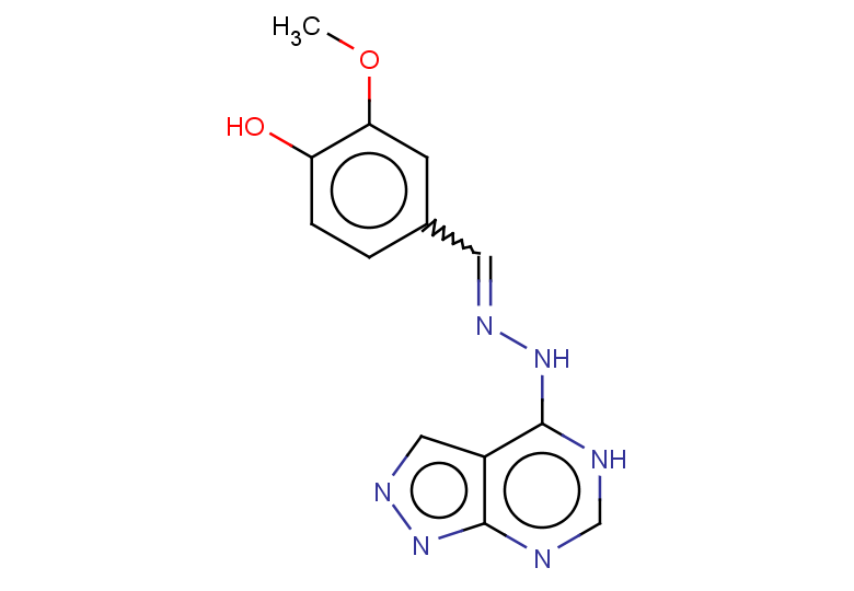 2-methoxy-4-[(2-{5H-pyrazolo[3,4-d]pyrimidin-4-yl}hydrazin-1-ylidene)methyl]phenol