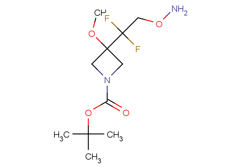 tert-butyl 3-[2-(aminooxy)-1,1-difluoroethyl]-3-methoxyazetidine-1-carboxylate
