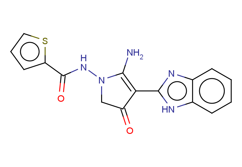 N-[5-amino-4-(1H-1,3-benzodiazol-2-yl)-3-oxo-2,3-dihydro-1H-pyrrol-1-yl]thiophene-2-carboxamide