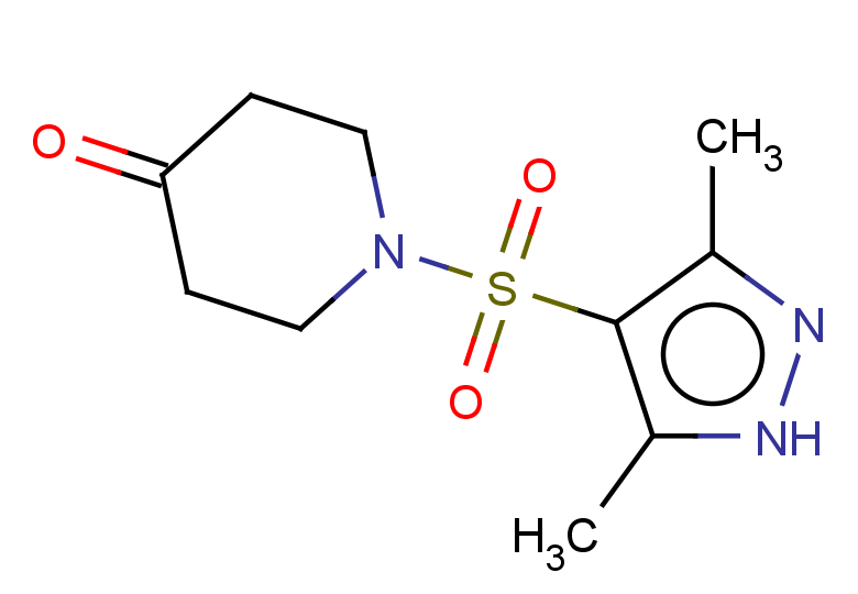 1-[(3,5-dimethyl-1H-pyrazol-4-yl)sulfonyl]piperidin-4-one