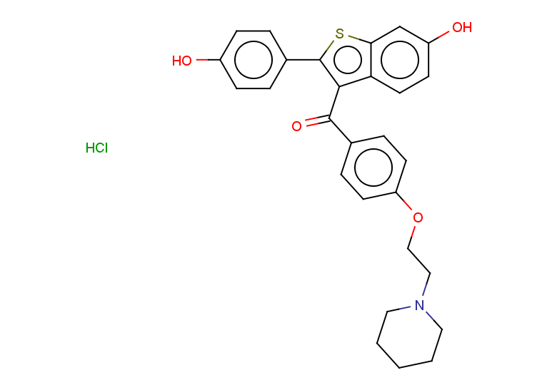 [6-hydroxy-2-(4-hydroxyphenyl)benzo[b]thien-3-yl][4-[2-(1-piperidinyl)ethoxy]phenyl]methanone hydrochloride
