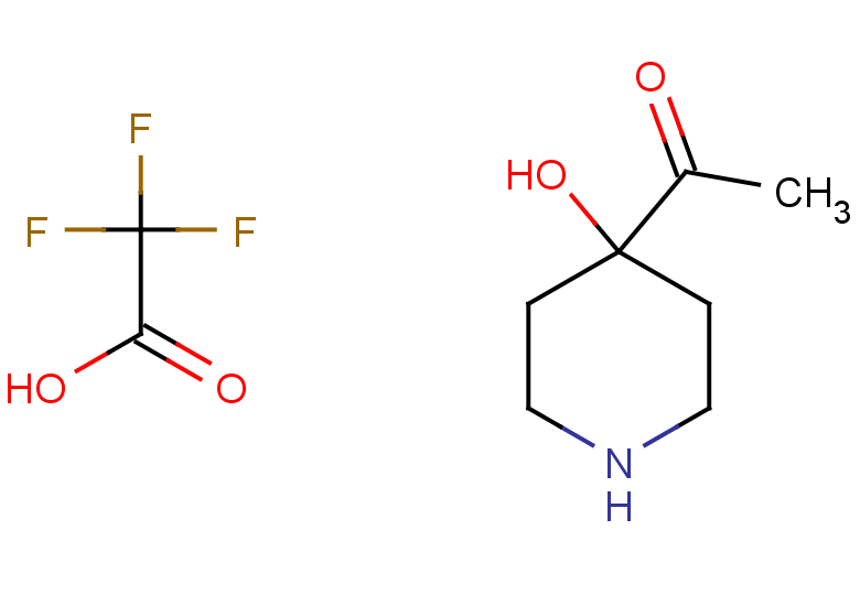 1-(4-hydroxypiperidin-4-yl)ethan-1-one; 2,2,2-trifluoroacetic acid