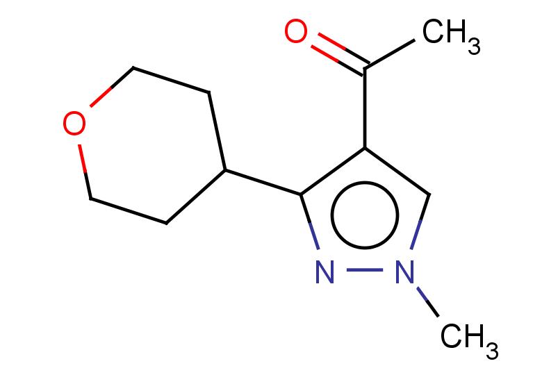 1-[1-methyl-3-(oxan-4-yl)-1H-pyrazol-4-yl]ethan-1-one