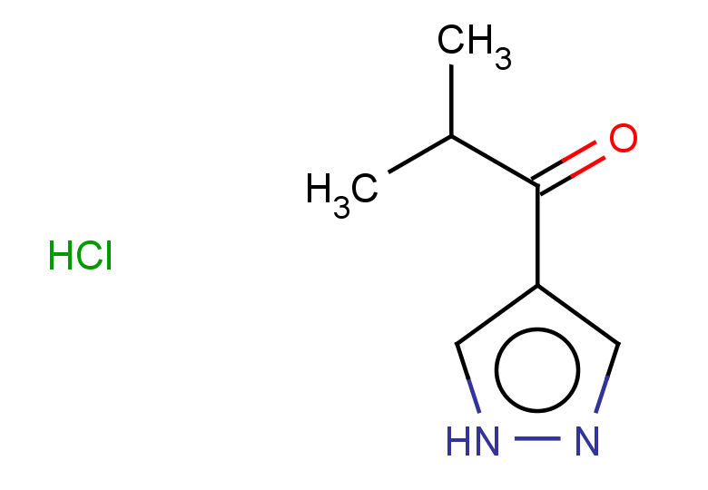 2-methyl-1-(1H-pyrazol-4-yl)propan-1-one hydrochloride