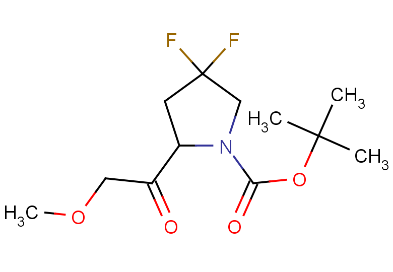 tert-butyl 4,4-difluoro-2-(2-methoxyacetyl)pyrrolidine-1-carboxylate