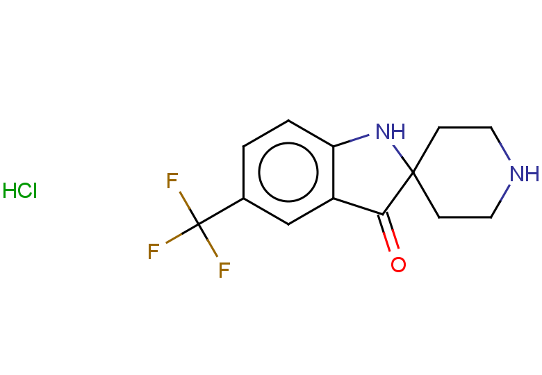 5-(trifluoromethyl)-1,3-dihydrospiro[indole-2,4'-piperidine]-3-one hydrochloride