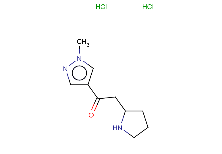 1-(1-methyl-1H-pyrazol-4-yl)-2-(pyrrolidin-2-yl)ethan-1-one dihydrochloride