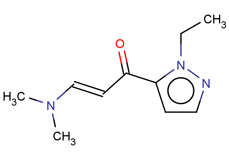 (2E)-3-(dimethylamino)-1-(1-ethyl-1H-pyrazol-5-yl)prop-2-en-1-one