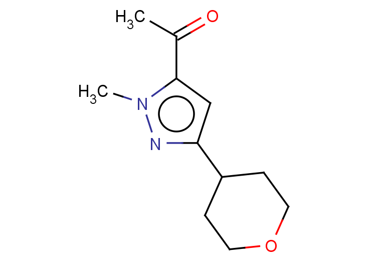 1-[1-methyl-3-(oxan-4-yl)-1H-pyrazol-5-yl]ethan-1-one