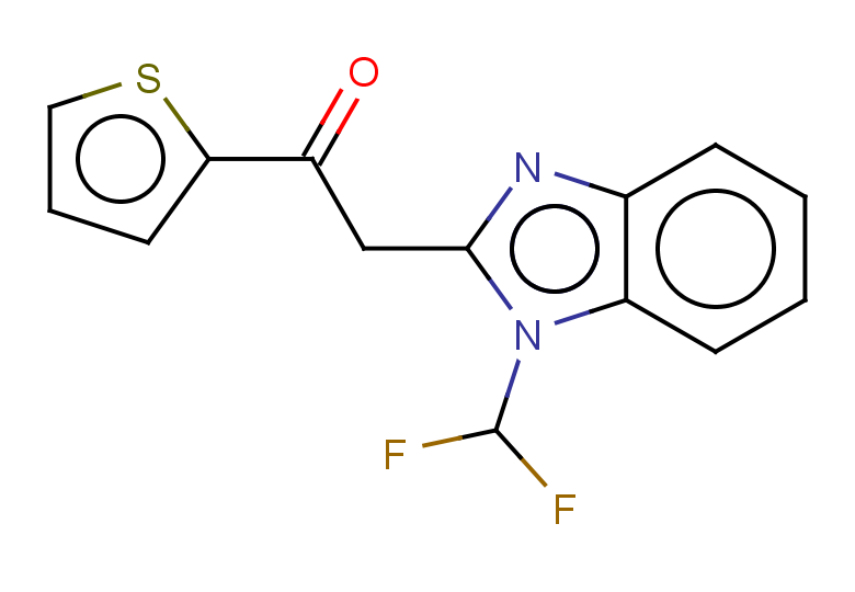 2-[1-(difluoromethyl)-1H-1,3-benzodiazol-2-yl]-1-(thiophen-2-yl)ethan-1-one