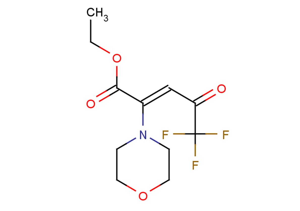 ethyl (2Z)-5,5,5-trifluoro-2-(morpholin-4-yl)-4-oxopent-2-enoate