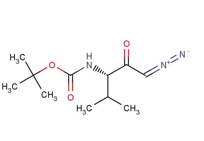 tert-butyl N-[(3S)-1-diazo-4-methyl-2-oxopentan-3-yl]carbamate