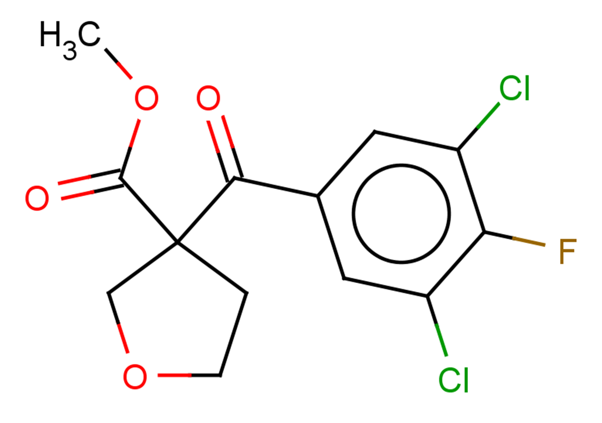 methyl 3-[(3,5-dichloro-4-fluorophenyl)carbonyl]oxolane-3-carboxylate