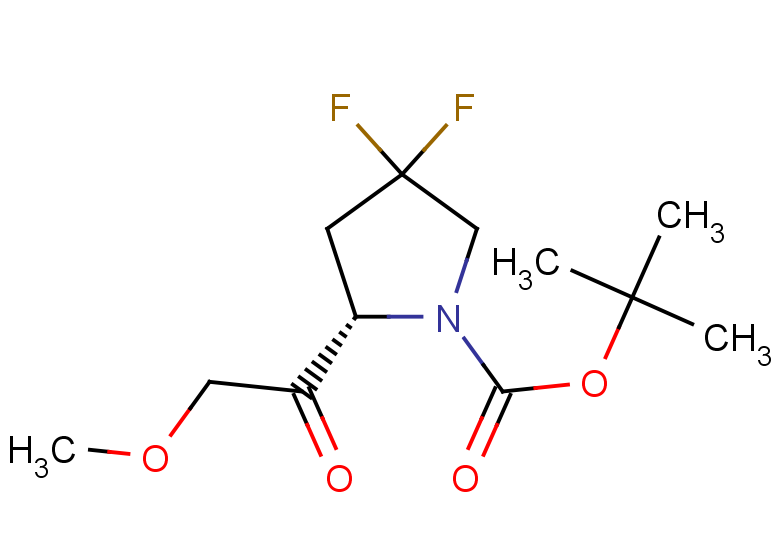 tert-butyl (2S)-4,4-difluoro-2-(2-methoxyacetyl)pyrrolidine-1-carboxylate