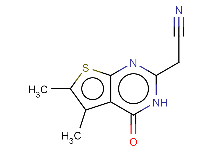 2-{5,6-dimethyl-4-oxo-3H,4H-thieno[2,3-d]pyrimidin-2-yl}acetonitrile