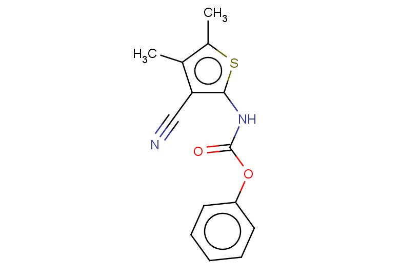 phenyl N-(3-cyano-4,5-dimethylthiophen-2-yl)carbamate