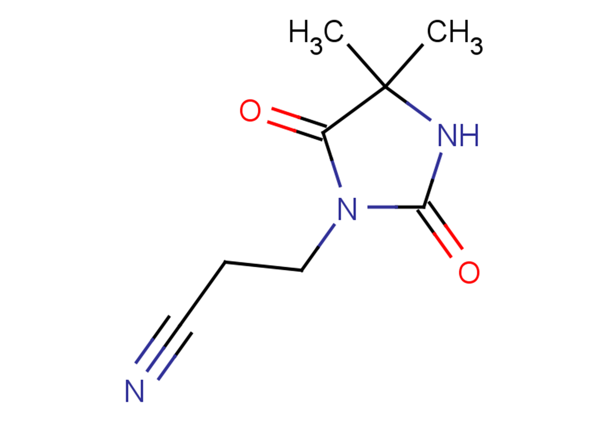 3-(4,4-dimethyl-2,5-dioxoimidazolidin-1-yl)propanenitrile