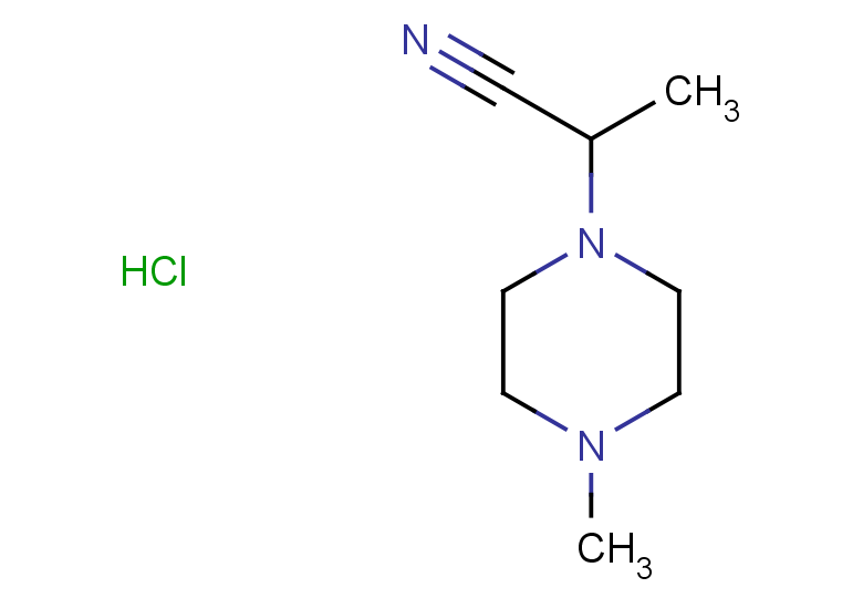 2-(4-methylpiperazin-1-yl)propanenitrile hydrochloride