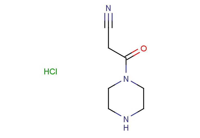 3-oxo-3-(piperazin-1-yl)propanenitrile hydrochloride