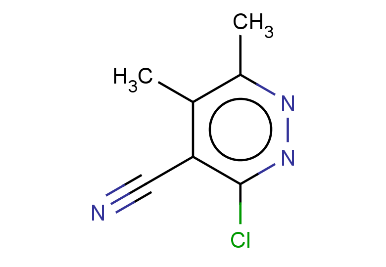 3-chloro-5,6-dimethylpyridazine-4-carbonitrile