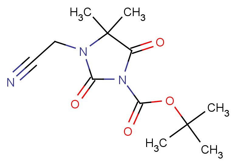 tert-butyl 3-(cyanomethyl)-4,4-dimethyl-2,5-dioxoimidazolidine-1-carboxylate