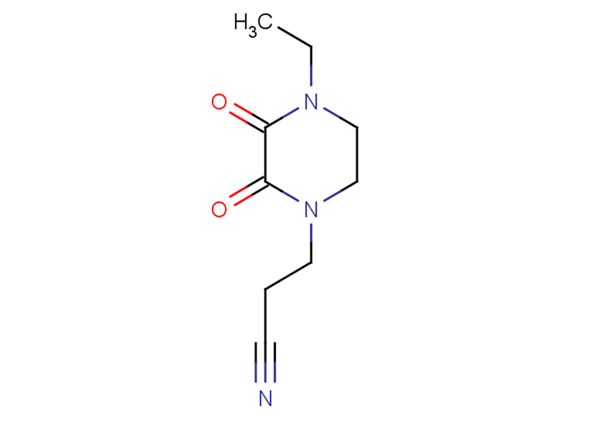 3-(4-ethyl-2,3-dioxopiperazin-1-yl)propanenitrile