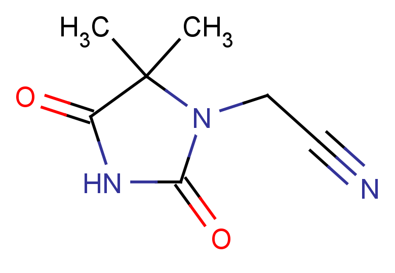 2-(5,5-dimethyl-2,4-dioxoimidazolidin-1-yl)acetonitrile