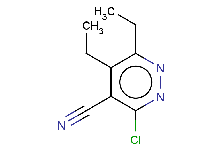 3-chloro-5,6-diethylpyridazine-4-carbonitrile