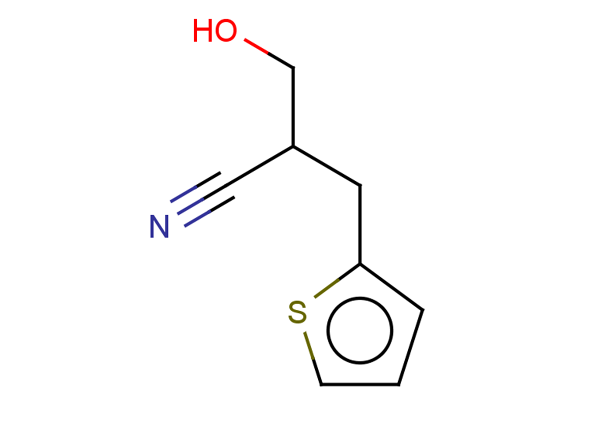 3-hydroxy-2-(thiophen-2-ylmethyl)propanenitrile