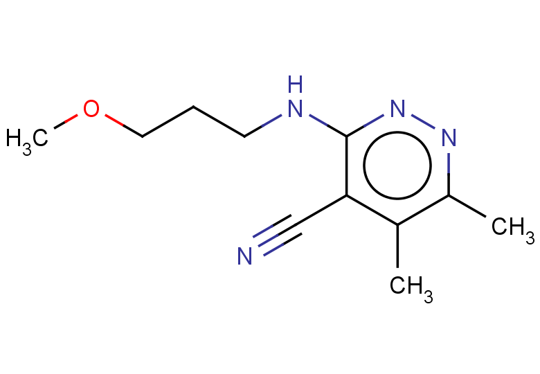 3-[(3-methoxypropyl)amino]-5,6-dimethylpyridazine-4-carbonitrile