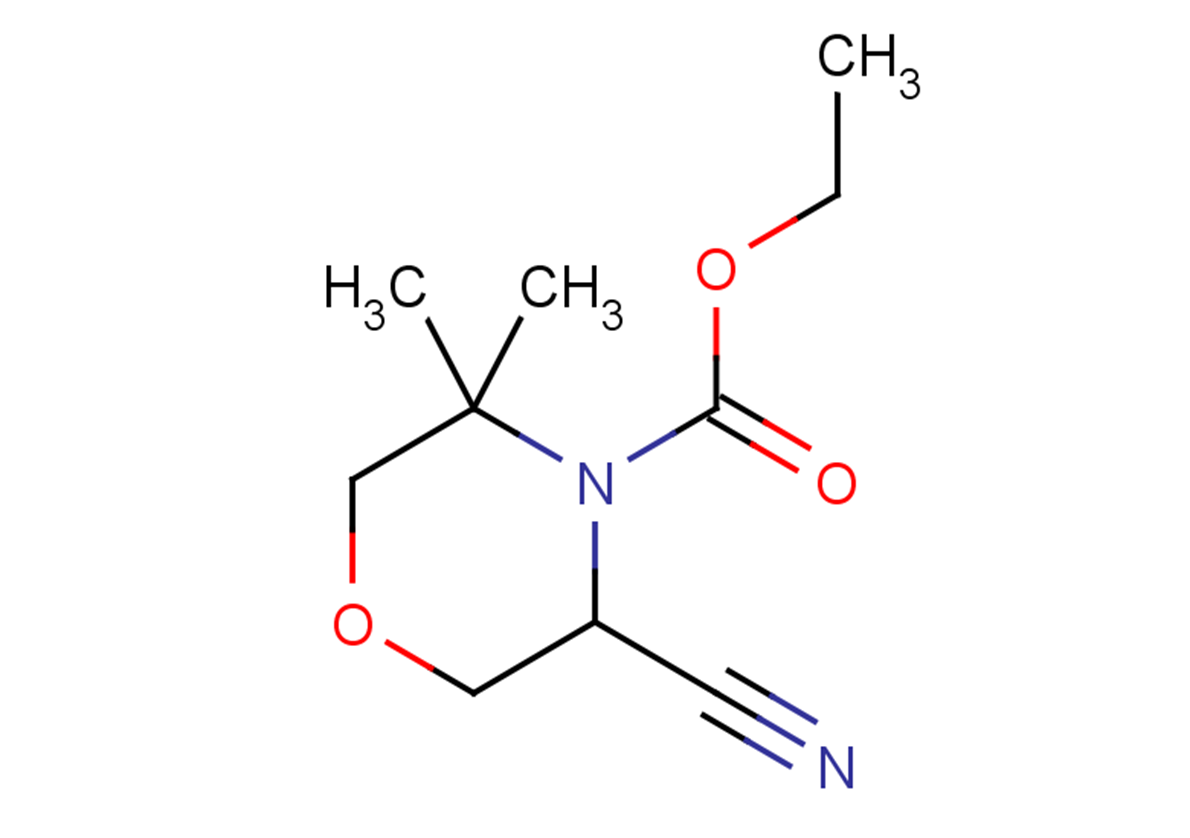 ethyl 5-cyano-3,3-dimethylmorpholine-4-carboxylate