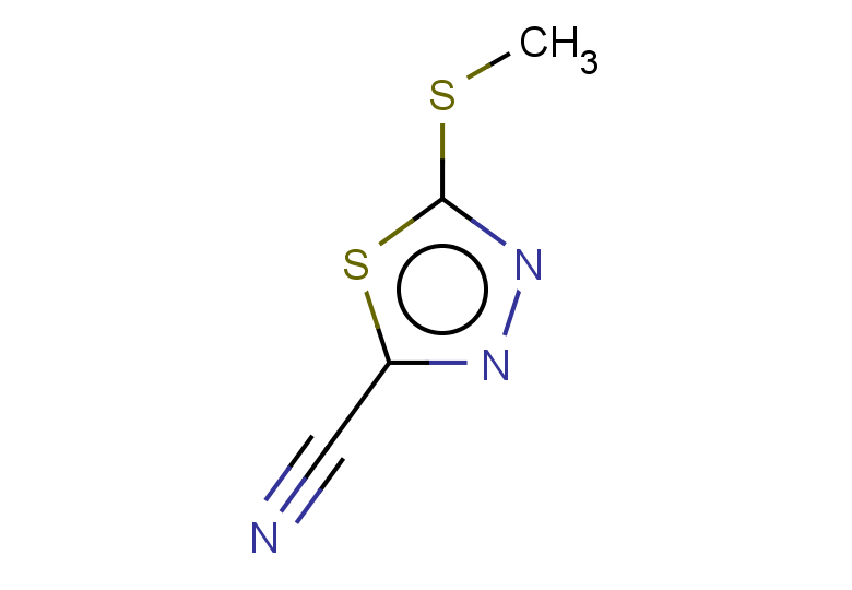 5-(methylsulfanyl)-1,3,4-thiadiazole-2-carbonitrile