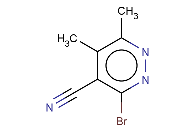 3-bromo-5,6-dimethylpyridazine-4-carbonitrile