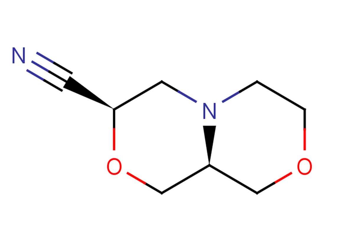 hexahydro-1H-[1,4]oxazino[3,4-c]morpholine-3-carbonitrile
