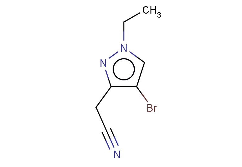 2-(4-bromo-1-ethyl-1H-pyrazol-3-yl)acetonitrile