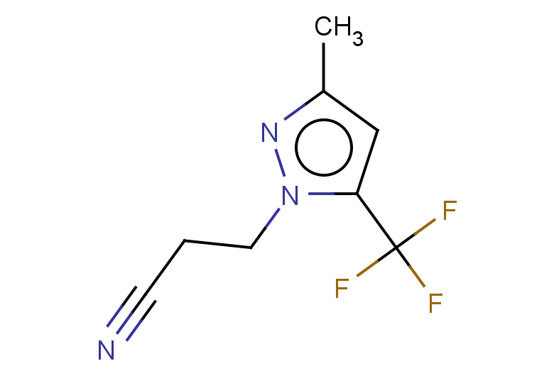 3-[3-methyl-5-(trifluoromethyl)-1H-pyrazol-1-yl]propanenitrile