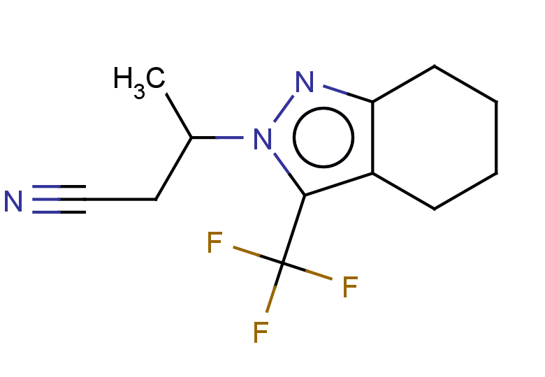 3-[3-(TRIFLUOROMETHYL)-4,5,6,7-TETRAHYDRO-2H-INDAZOL-2-YL]BUTANENITRILE