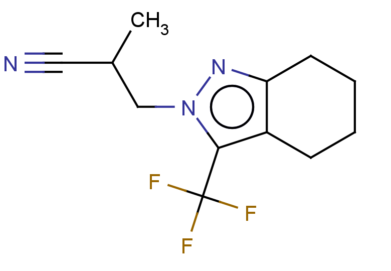 2-METHYL-3-[3-(TRIFLUOROMETHYL)-4,5,6,7-TETRAHYDRO-2H-INDAZOL-2-YL]PROPAN+