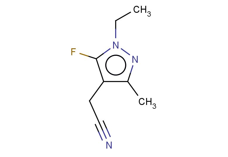 2-(1-ethyl-5-fluoro-3-methyl-1H-pyrazol-4-yl)acetonitrile