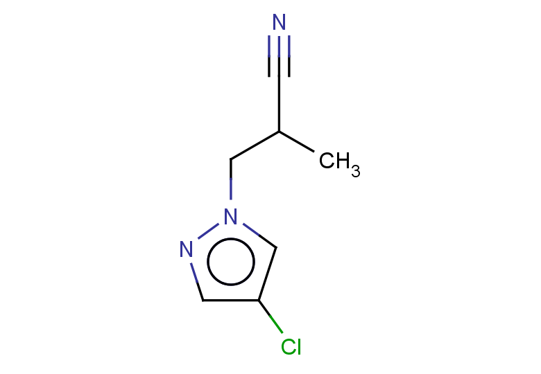 3-(4-CHLORO-1H-PYRAZOL-1-YL)-2-METHYLPROPANENITRILE